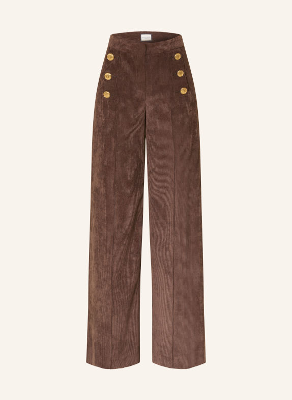 SEDUCTIVE BRIDGET wide-leg trousers BROWN / GOLD