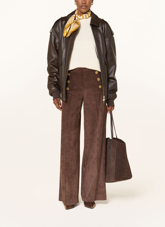 SEDUCTIVE Marlene-broek BRIDGET van corduroy BRUIN / GOUD