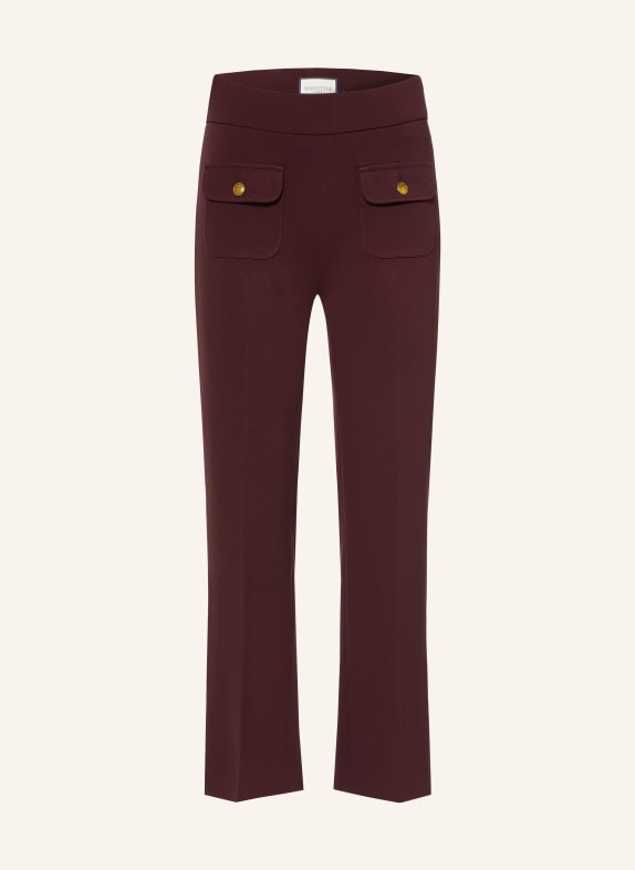 SEDUCTIVE NANETTE EASY KICK Trousers DARK RED
