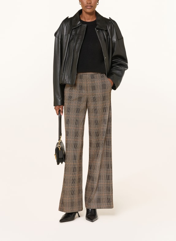 SEDUCTIVE Marlene-broek NALEY van jersey MARRON FONCÉ / BRUIN / BEIGE