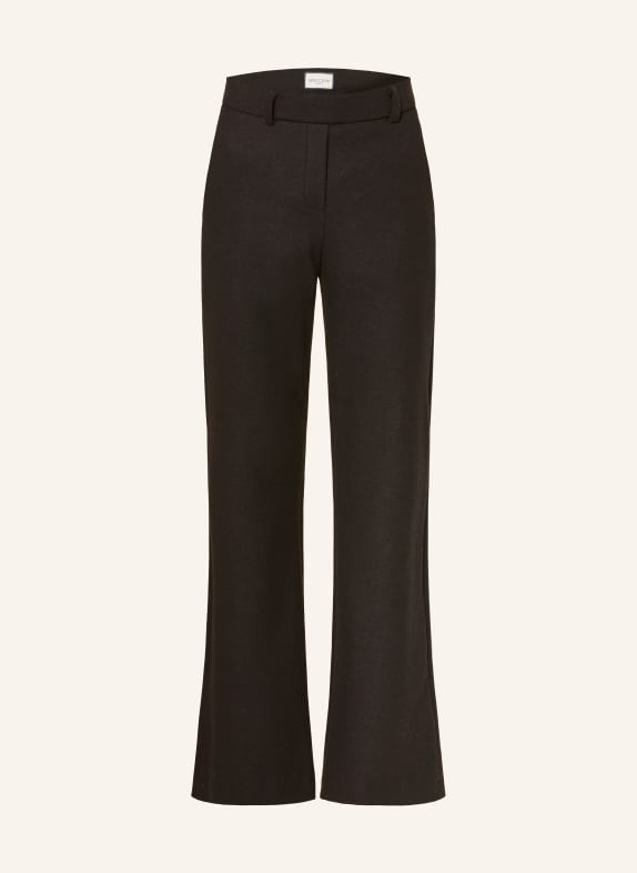 SEDUCTIVE Flanellhose ASHA DUNKELBRAUN