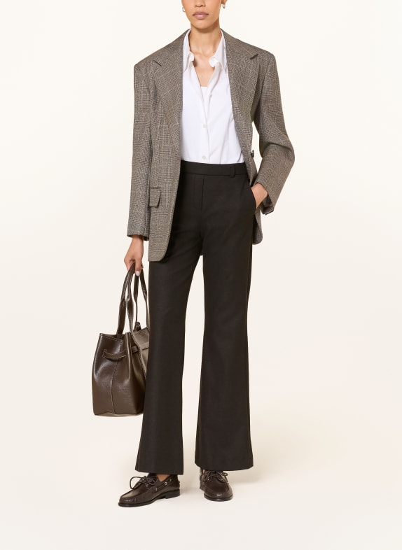 SEDUCTIVE Flanellen broek ASHA MARRON FONCÉ