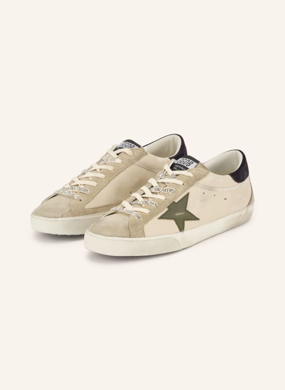 GOLDEN GOOSE Sneakers SUPER-STAR LICHTGRIJS / DONKERGRIJS / GRIJS