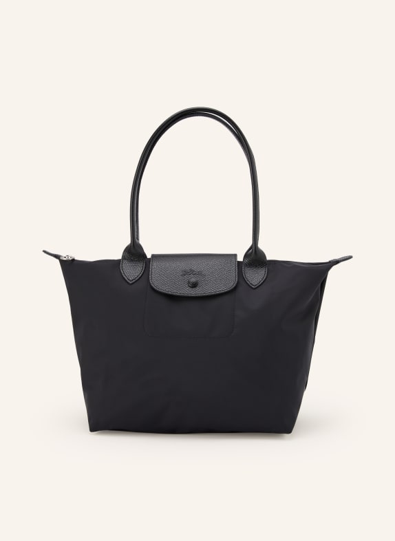 LONGCHAMP Schultertasche LE PLIAGE ONE M SCHWARZ / SILBER