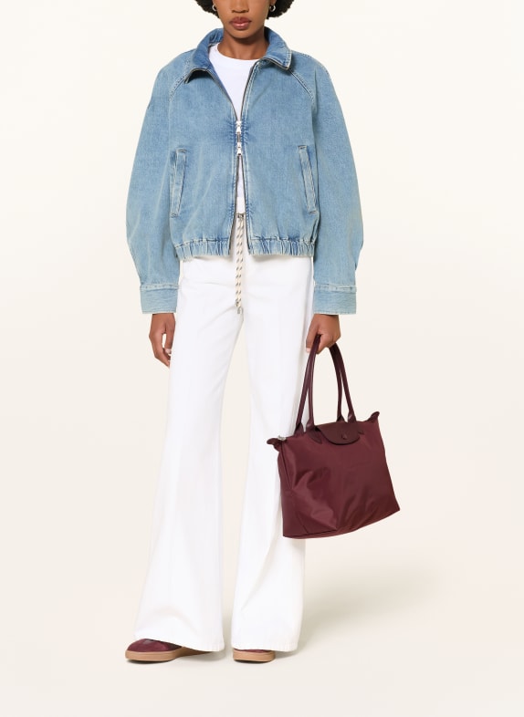 LONGCHAMP Skuldertaske LE PLIAGE ONE M MØRKERØD / SØLV