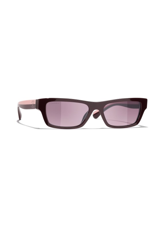 CHANEL Rectangular sunglasses with gemstones RED VENDOME/ PINK GRADIENT GREY