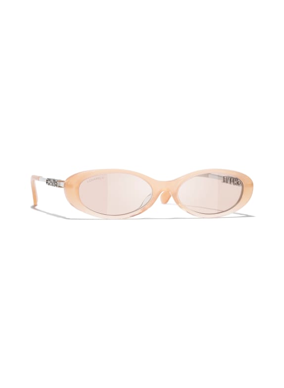 CHANEL Ovale Sonnenbrille HELLORANGE/ HELLORANGE