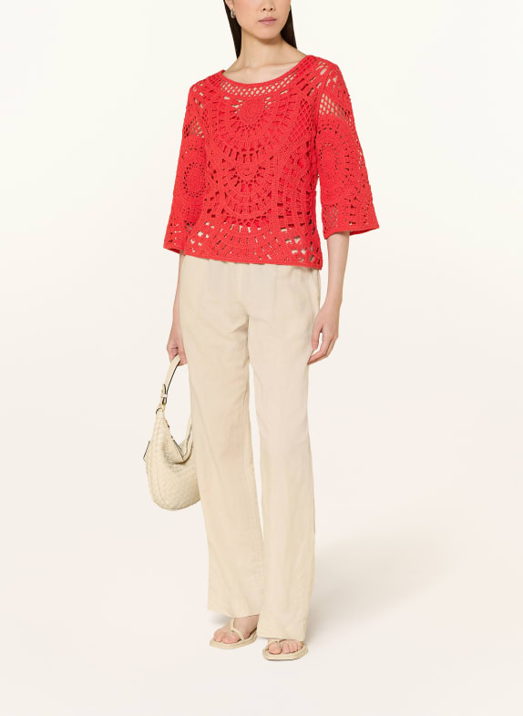 monari Trui met 3/4-mouwen ROOD