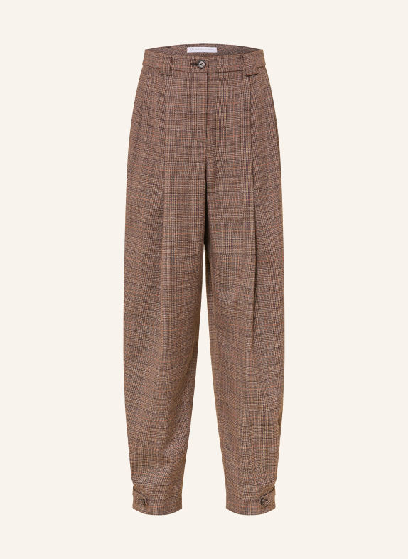 RAFFAELLO ROSSI TAVIA Trousers BROWN / LIGHT BROWN / DARK ORANGE