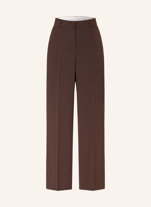 RAFFAELLO ROSSI Pantalon palazzo MILARA MARRON FONCÉ