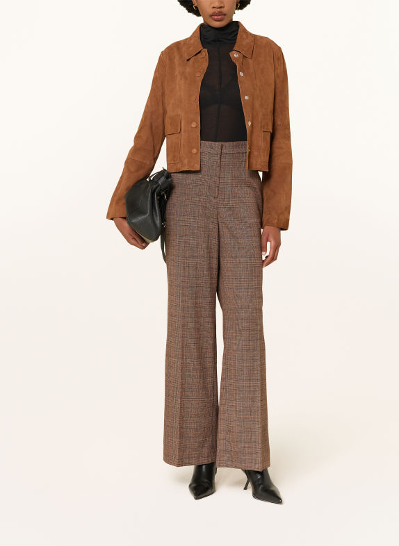 RAFFAELLO ROSSI Marlene-broek MILARA BRUIN / CAMEL / DONKERORANJE