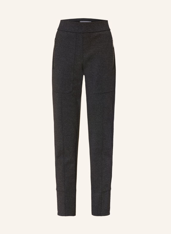 RAFFAELLO ROSSI Pantalon CORRY de style jogging 93 Dunkelgrau gemustert