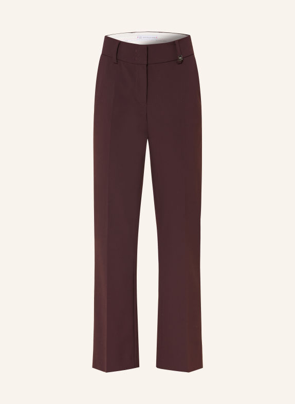RAFFAELLO ROSSI DORA 7/8-length trousers DARK RED