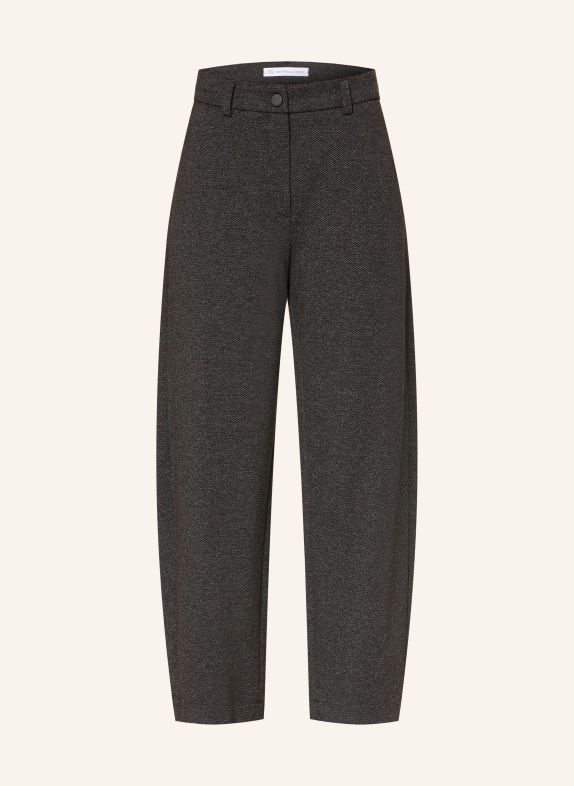 RAFFAELLO ROSSI 7/8-length trousers PHIBI BLACK / LIGHT GRAY