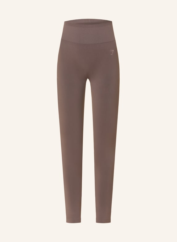 GYMSHARK Tights SOFT SCULPT BRAUN