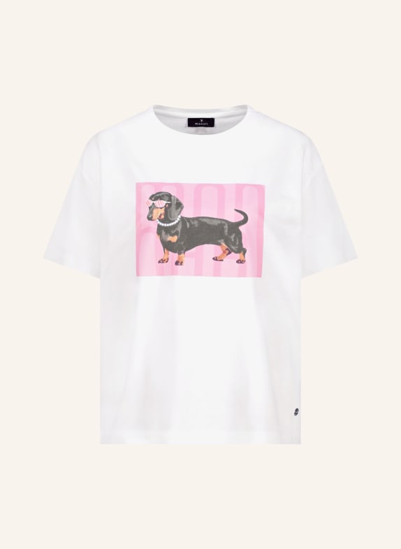 monari T-shirt BLANC / MARRON / ROSE