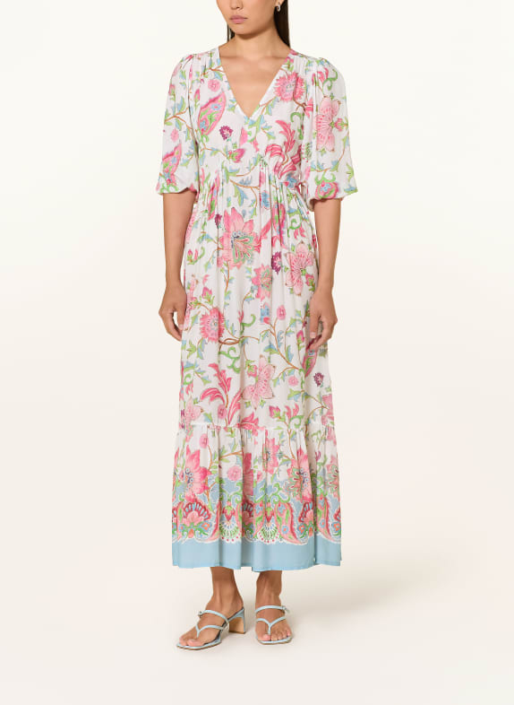 monari Kleid mit 3/4-Arm CREME / ROSÉ / GRÜN