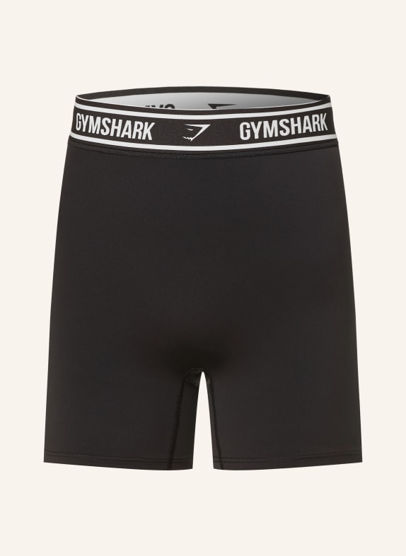 GYMSHARK Tights WAISTBAND STORY LOGO SCHWARZ / WEISS