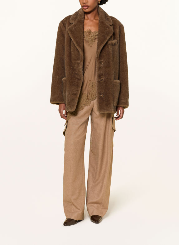 DOROTHEE SCHUMACHER Kunstfell-Jacke BRAUN