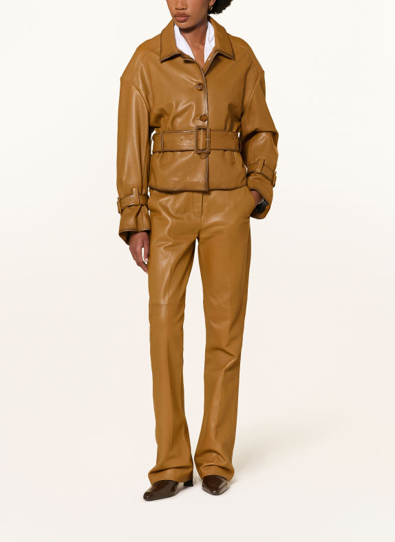 DOROTHEE SCHUMACHER Lederjacke BRAUN