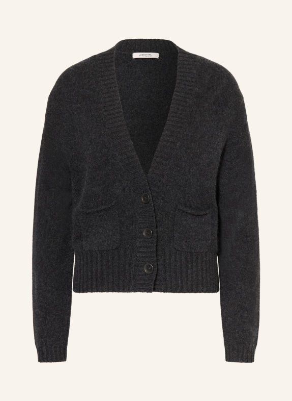 DOROTHEE SCHUMACHER Gilet FOULARD STATEMENTS en cachemire GRIS FONCÉ