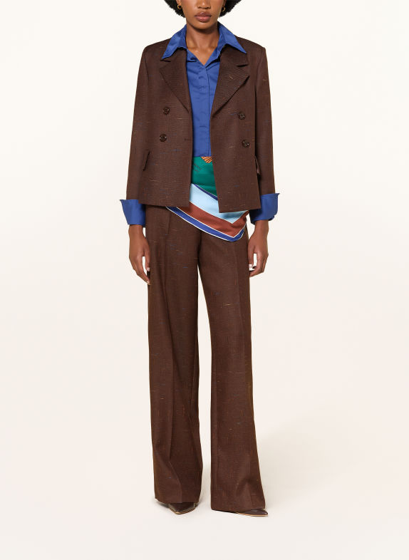 DOROTHEE SCHUMACHER Blazer CASUAL ATTRACTION DUNKELBRAUN / DUNKELORANGE / BLAU