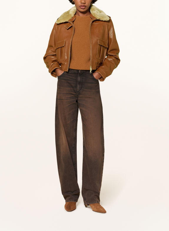 DOROTHEE SCHUMACHER Lederjacke FIRST LOVE BRAUN
