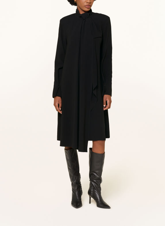 DOROTHEE SCHUMACHER Cocktailkleid STATEMENT DRAPE mit Schluppe SCHWARZ