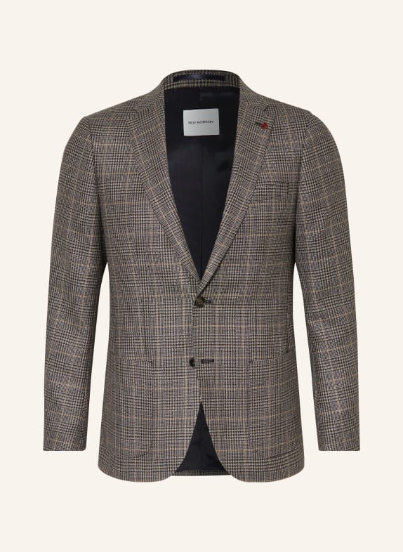 ROY ROBSON Sakko Slim Fit DUNKELBLAU / GRAU / GELB