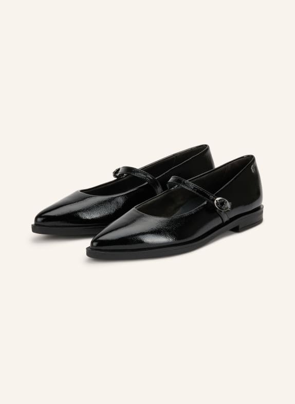 paul green Mary-Jane-Ballerinas SCHWARZ