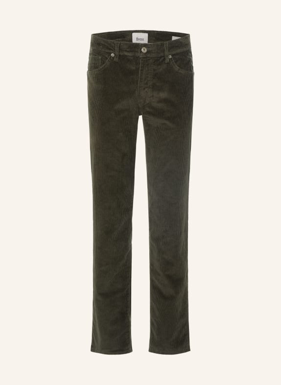 BRAX Cordbukser CADIZ Straight Fit 35 OLIVE