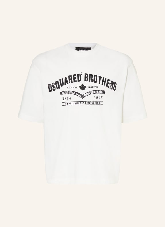 DSQUARED2 T-Shirt WEISS / SCHWARZ