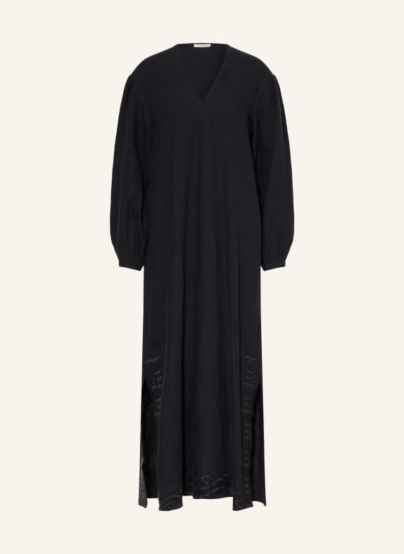 BY MALENE BIRGER Sukienka lniana LOUISE GRANATOWY