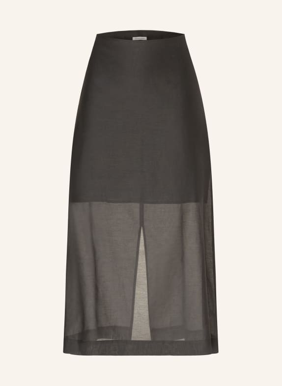 BY MALENE BIRGER Spódnica ESTA z jedwabiem CZARNY