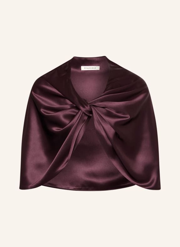 BY MALENE BIRGER Satin Cape PINLOS DARK PURPLE