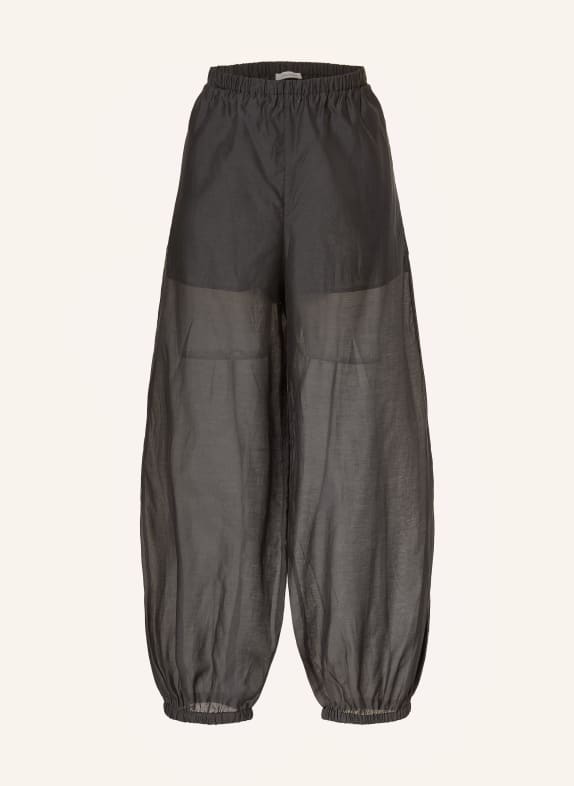 BY MALENE BIRGER LUMAS 7/8-length trousers with silk BLACK