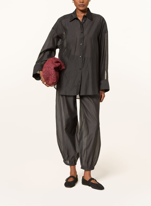 BY MALENE BIRGER 7/8 broek LUMAS met zijde ZWART