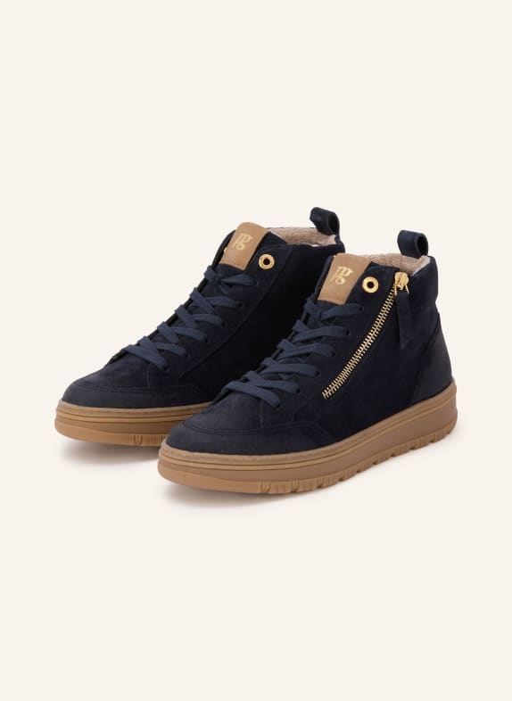 paul green Hightop-Sneaker DUNKELBLAU / GOLD
