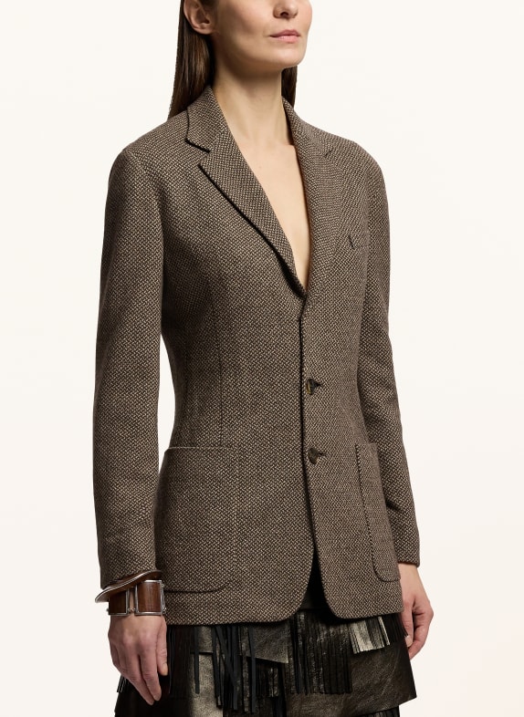 RALPH LAUREN Collection Blazer MARRON / CRÈME