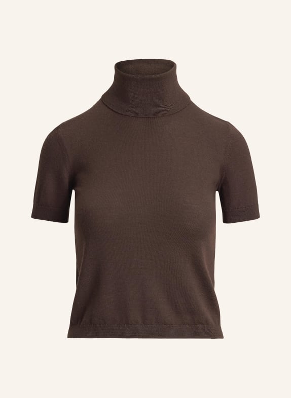 RALPH LAUREN Collection Strickshirt aus Cashmere DUNKELBRAUN