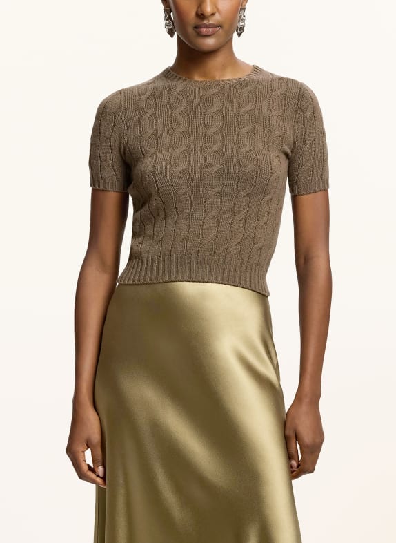 RALPH LAUREN Collection Strickshirt aus Cashmere TAUPE