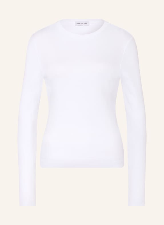 MRS & HUGS Longsleeve WEISS