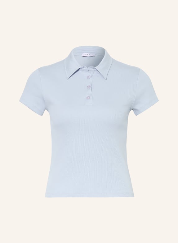 MRS & HUGS Jersey-Poloshirt HELLBLAU