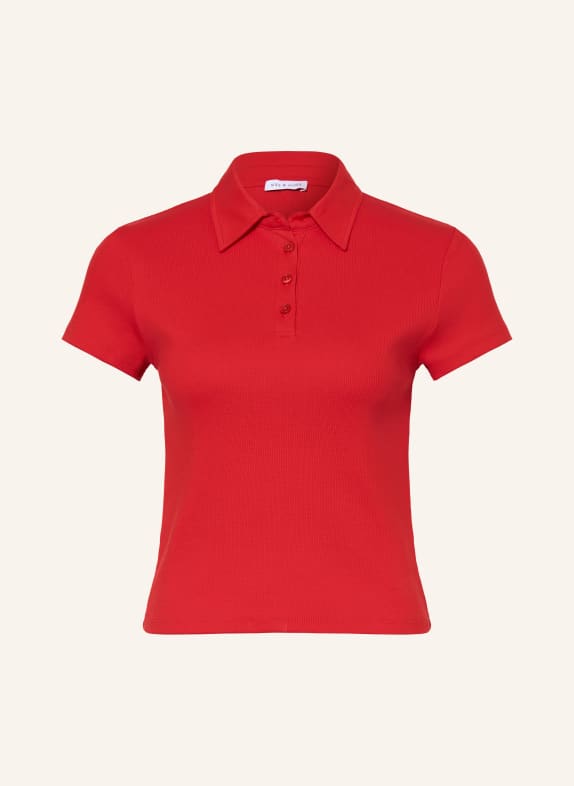 MRS & HUGS Polo en jersey ROUGE