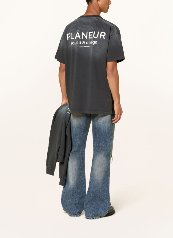 FLÂNEUR T-shirt MÖRKGRÅ / GRÄDDE