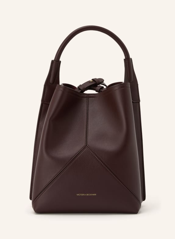 VICTORIA BECKHAM Torebka typu worek CIEMNOCZERWONY