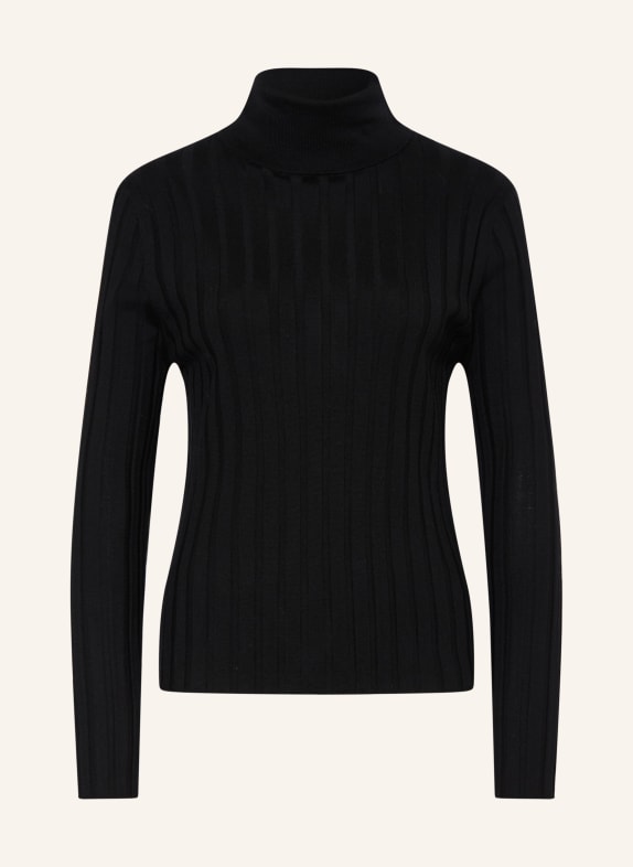 ALLUDE Pull à col roulé NOIR