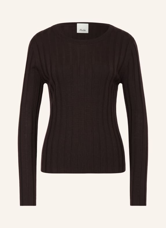 ALLUDE Pullover DUNKELBRAUN