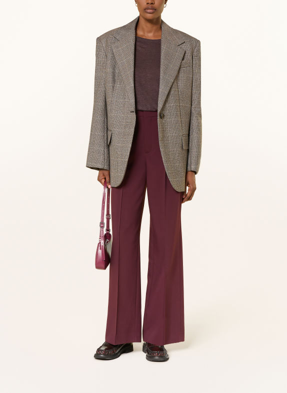ROSSI Pantalon Marlene TOVY ROUGE FONCÉ
