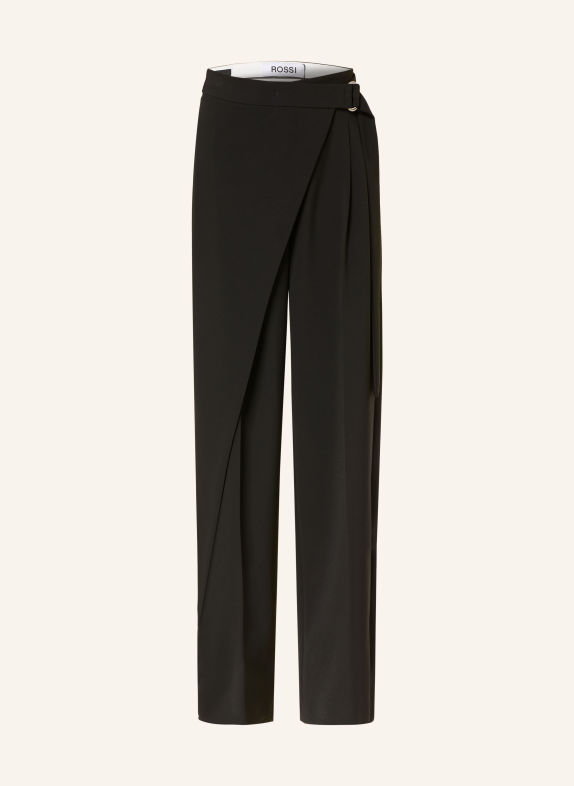 ROSSI Hose ILON in Wickeloptik SCHWARZ